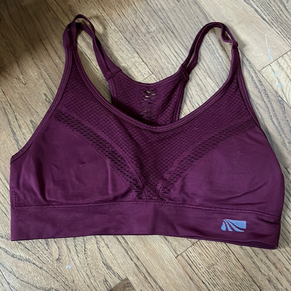 Marina Burgundy Sport Bra, worn twice